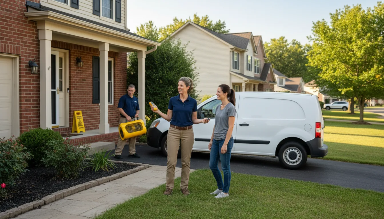 Residential water damage restoration in Knightstown, IN